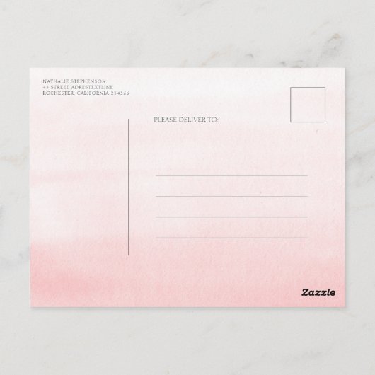 Carte Postale Pampas Grass et Orchidées Blanches Enregistrer la (Dos)