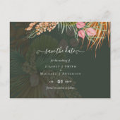 Carte Postale Pampas Tropical Grass Terracotta Mariage (Devant)