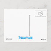 Carte Postale pampelune taureau coloré (Dos)