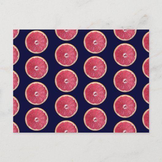 Carte Postale Pamplemousse rouge juteux (Devant)