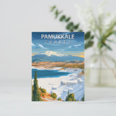 Carte Postale Pamukkale Turkey Thermal Pools Vintage Turkish (Debout devant)