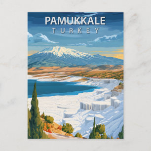 Carte Postale Pamukkale Turquie Piscines Thermales Vintage Turqu