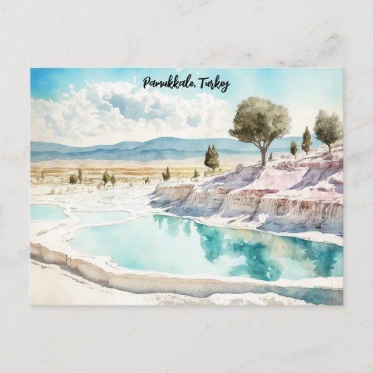 Carte postale Pamukkale Turquie Travel Landcape (Devant)
