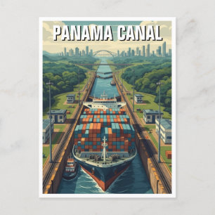 Carte Postale Panama Canal Travel