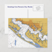 Carte postale Panama City Florida Nautical Harbour (Devant / Derrière)