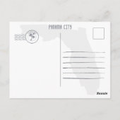 Carte Postale Panama City Florida Retro Sunset Souvenirs 60s (Dos)