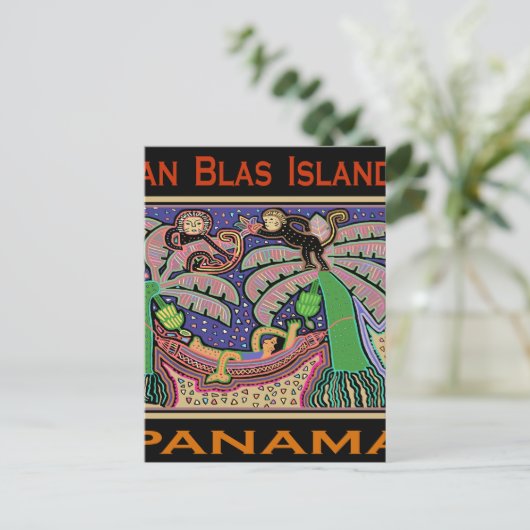 Carte Postale Panama Mola (Debout devant)