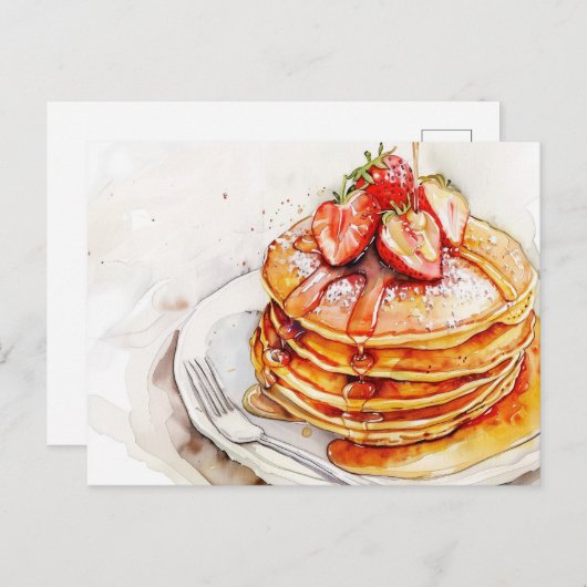 Carte Postale Pancakes (Devant / Derrière)