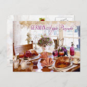 Carte Postale Pancakes à la pomme allemande (Devant / Derrière)