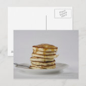 Carte Postale Pancakes au sirop (Devant / Derrière)