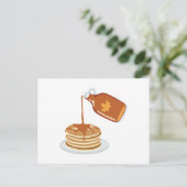 Carte Postale Pancakes et sirop (Debout devant)