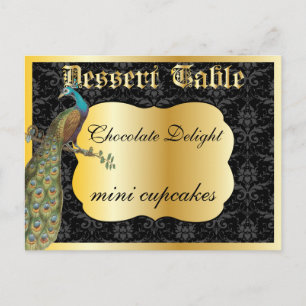 Carte Postale Pancarte de table de buffet de dessert ou de bonbo