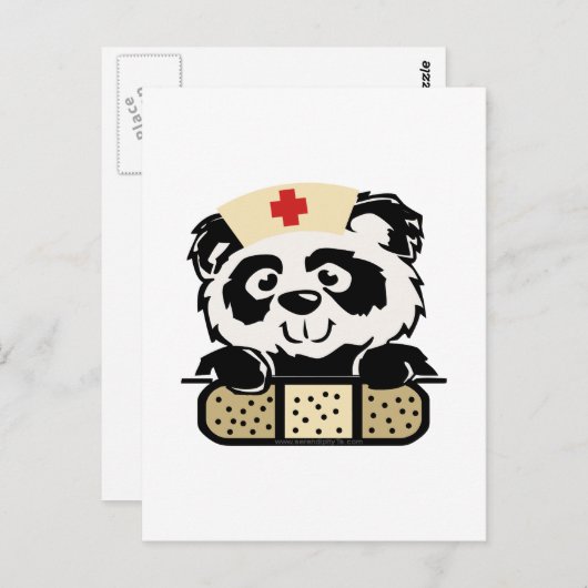 Carte Postale Panda (Devant / Derrière)