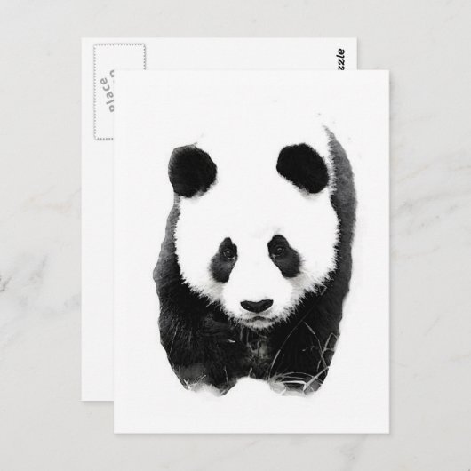 Carte Postale Panda (Devant / Derrière)