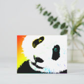 Carte Postale panda. (Debout devant)
