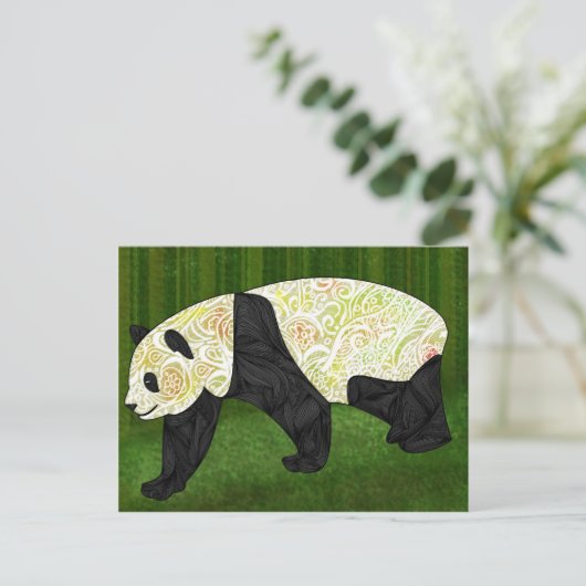Carte Postale Panda (Debout devant)