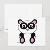 Carte Postale Panda (Devant / Derrière)