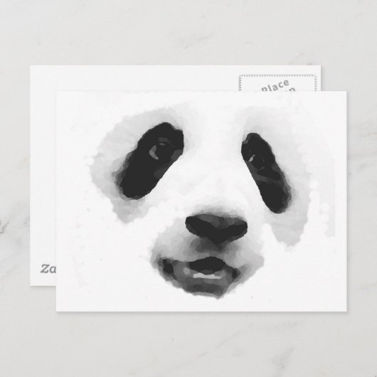 Carte Postale Panda (Devant / Derrière)