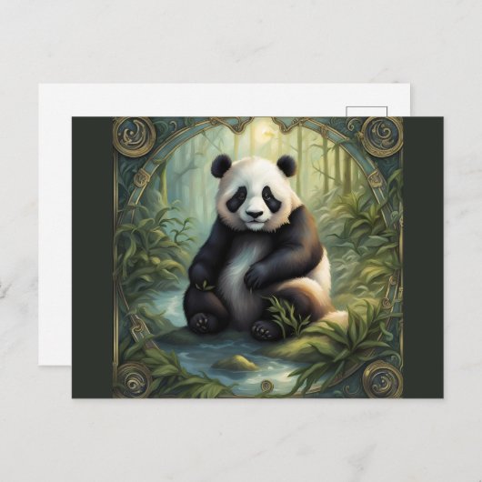 Carte Postale Panda (Devant / Derrière)