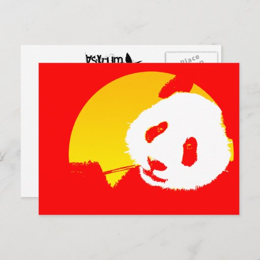 Carte Postale panda. (Devant / Derrière)