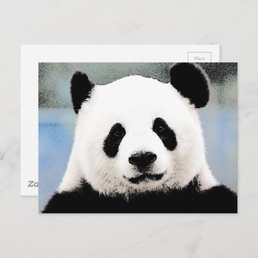 Carte Postale Panda (Devant / Derrière)