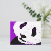 Carte Postale panda. (Debout devant)