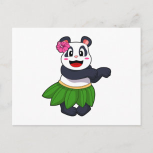 Carte Postale Panda à la danse de ballet