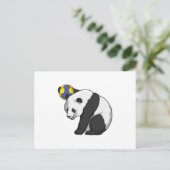 Carte Postale Panda at Handball Sports (Debout devant)