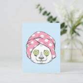 Carte Postale Panda Au Spa (Debout devant)
