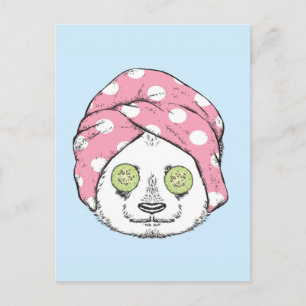 Carte Postale Panda Au Spa