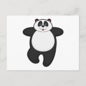 Carte Postale Panda au Yoga Exercice d'étirement (Devant)