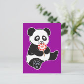 Carte Postale Panda avec lollipop (Debout devant)