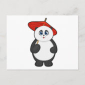 Carte Postale Panda avec parapluie (Devant)