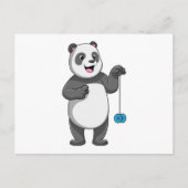 Carte Postale Panda avec Yo-yo (Devant)