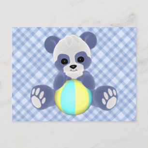 Carte postale Panda Baby Boy Joueuse