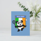 Carte Postale Panda Badminton Irlande (Debout devant)