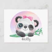 Carte Postale Panda Bamboo, un animal mignon (Devant)