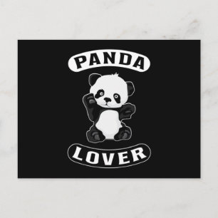Carte Postale Panda Bear Cute Paw Animal Pandas Drôle Idée cadea