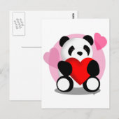 Carte Postale Panda Bear Love (Devant / Derrière)