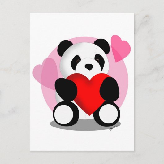 Carte Postale Panda Bear Love (Devant)