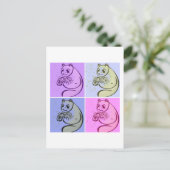 Carte Postale Panda Bears Pop Art (Debout devant)