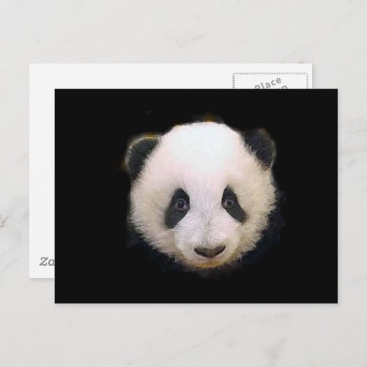 Carte Postale Panda bébé (Devant / Derrière)