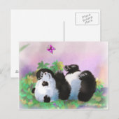 Carte Postale Panda bébé (Devant / Derrière)