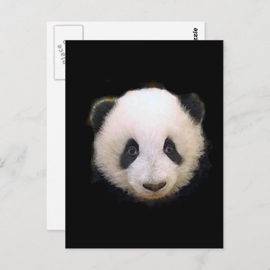 Carte Postale Panda bébé (Devant / Derrière)