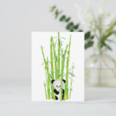 Carte Postale Panda bébé dans la forêt de Bambou (Debout devant)