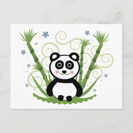 Carte Postale Panda bébé mignonne (Devant)