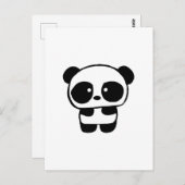 Carte Postale Panda bébé mignonne (Devant / Derrière)