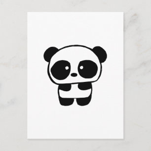 Carte Postale Panda bébé mignonne