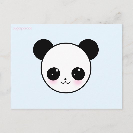 carte postale Panda-chan Aqua (Devant)