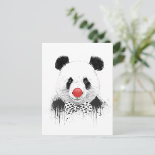 Carte Postale Panda clown (Debout devant)